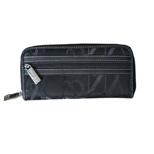 New York & Company black monogrammed wallet